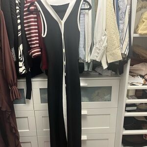 Commense Black and White Maxi Dress